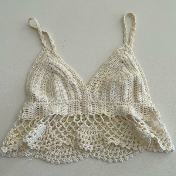 Staring at Stars Tops - Anthropologie Staring at Stars crochet knit top XS/S